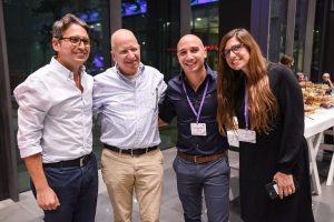 גדי אונגר, שי לבנת, יחד עם מנהלי הקרן ליאב בן רובי ודנה טייגמן קורן צילום שי מסינגר