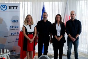 הצוות המוביל של NTT בישראל צילום מיכל לוי