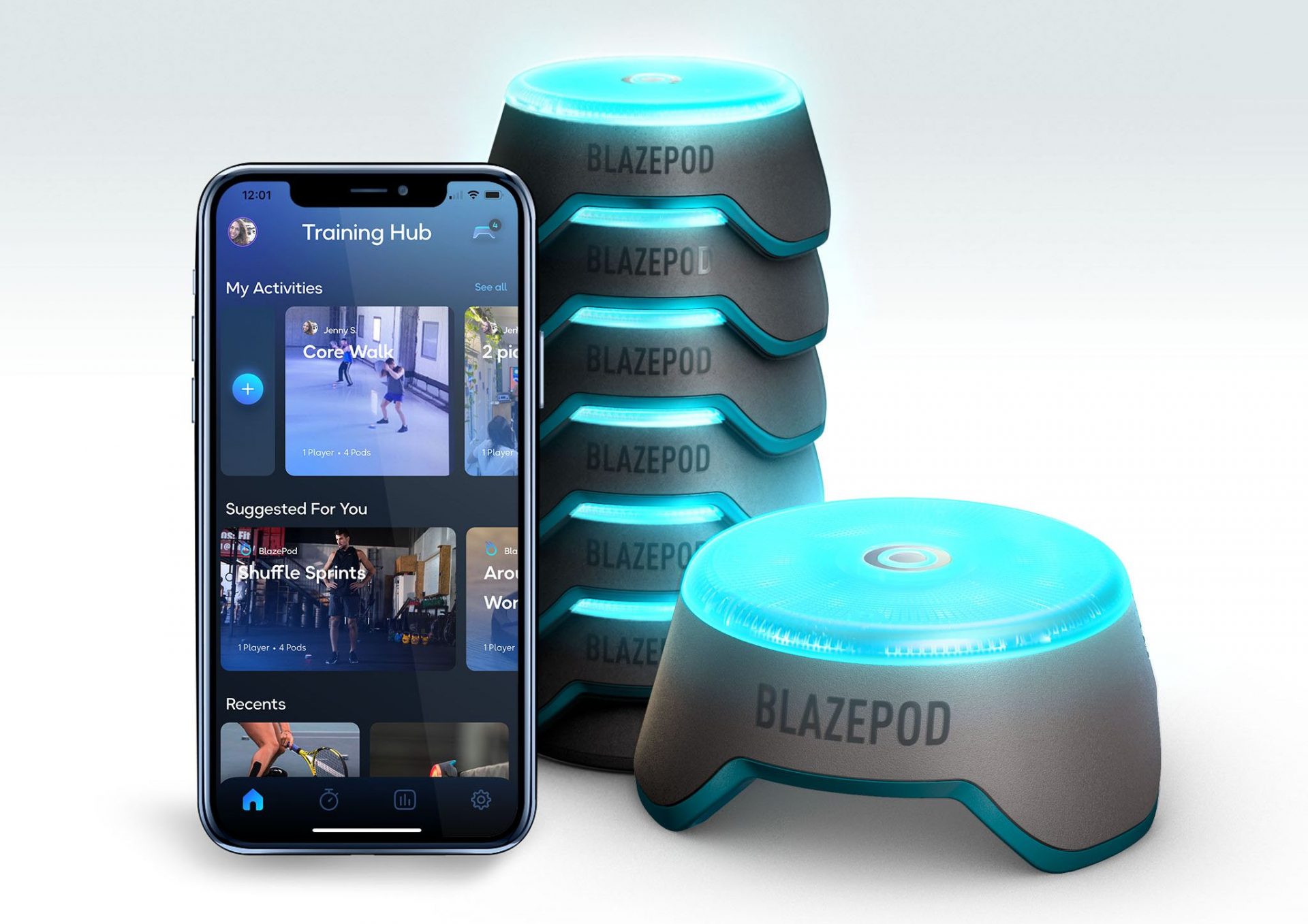 חברת הסטארטאפ הישראלית BlazePod הגיעה לביתם של דייויד וויקטוריה בקהאם